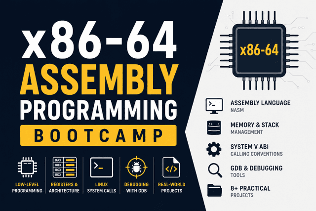 x86-64 Assembly Programming Bootcamp